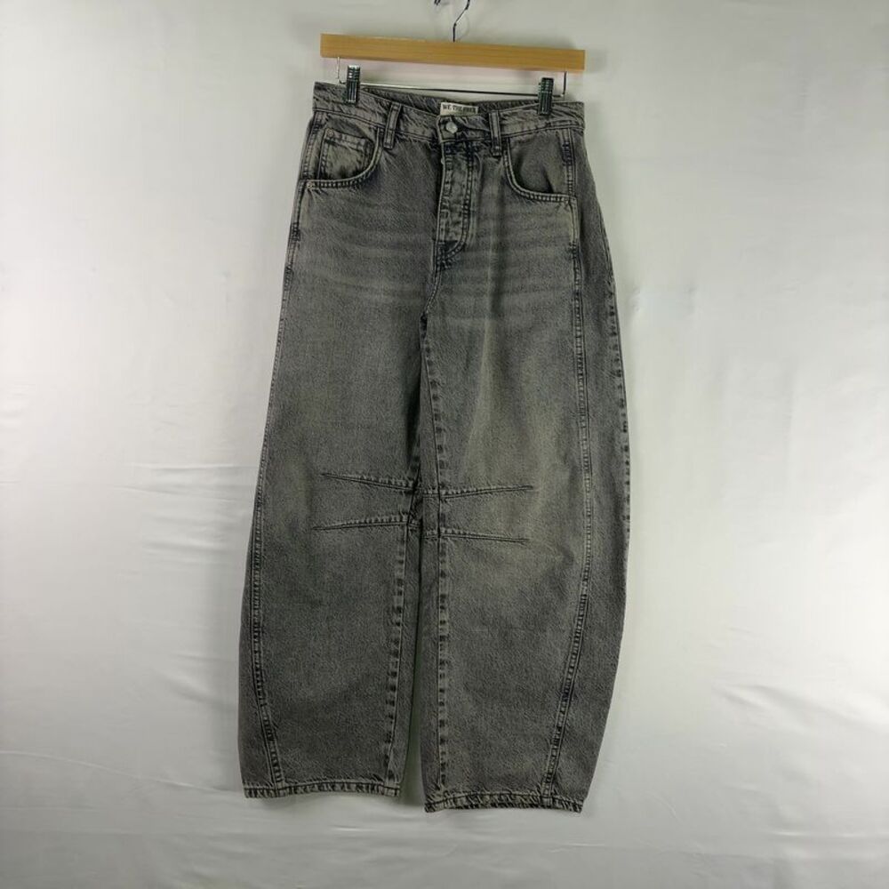 We The Free High-Rise Wide Leg Gray Washed Jeans